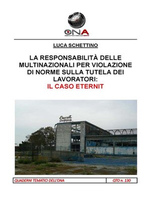 cover image of La responsabilità delle multinazionali per violazioni di norme sulla tutela dei lavoratori